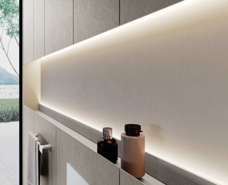 Idee per inserire luci LED nell’arredo bagno e creare atmosfera